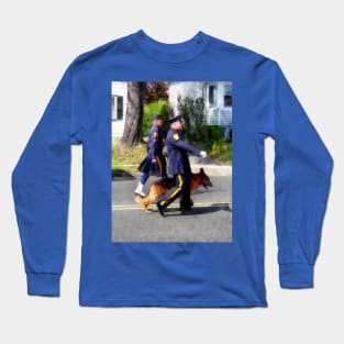 Police - Policemen and Dog in Parade Long Sleeve T-Shirt